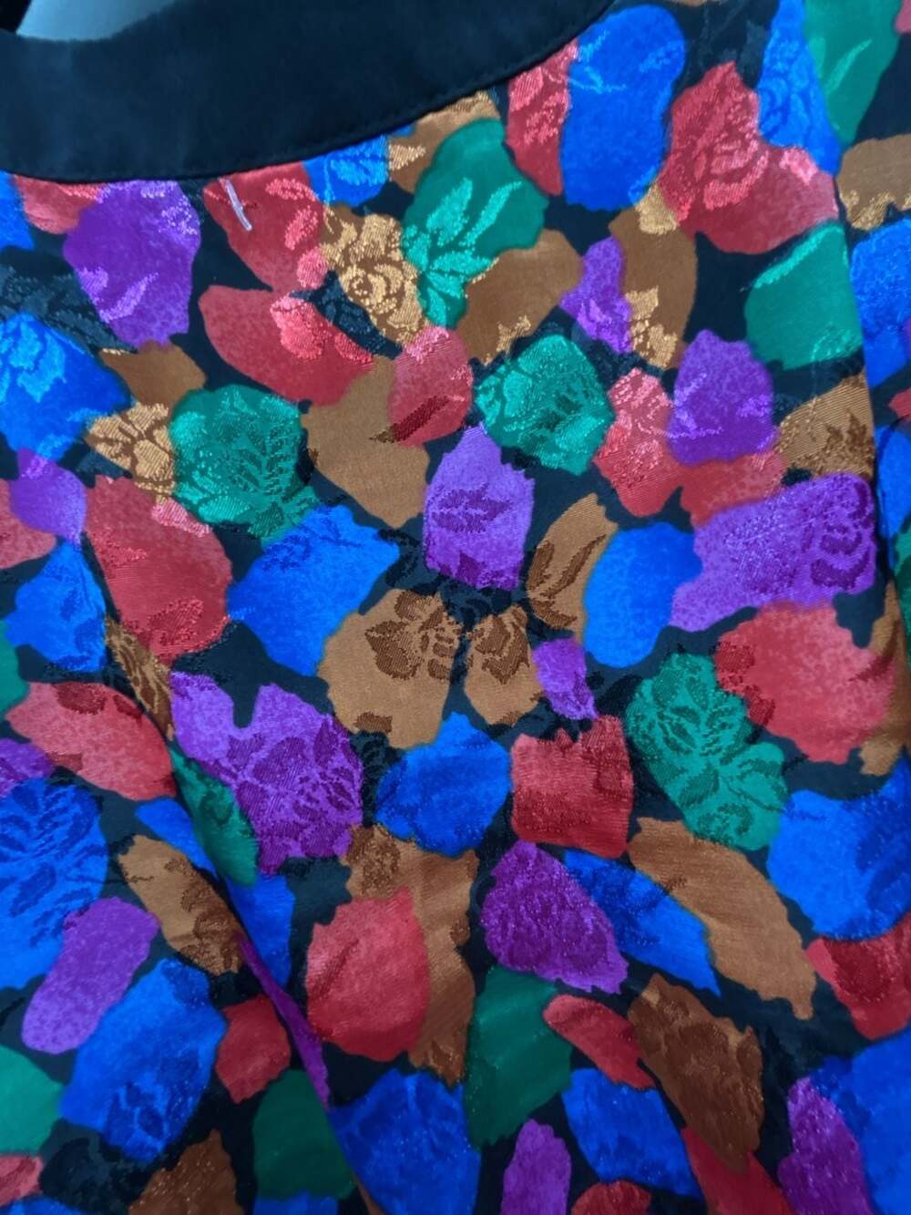 Vintage Breli Originals, Multi-Color Floral Button-Front Dress, 12, USA Made - Picture 12 of 12